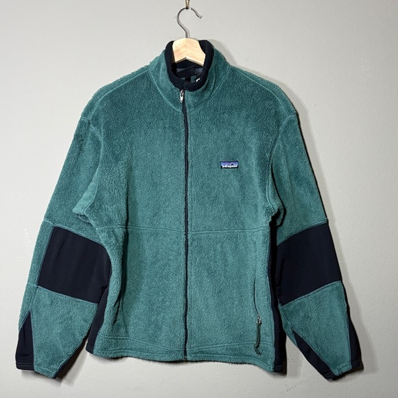 Vintage Y2K PATAGONIA Polartec Regulator Sea Green Fleece Jacket Made in USA - Picture 1 of 16